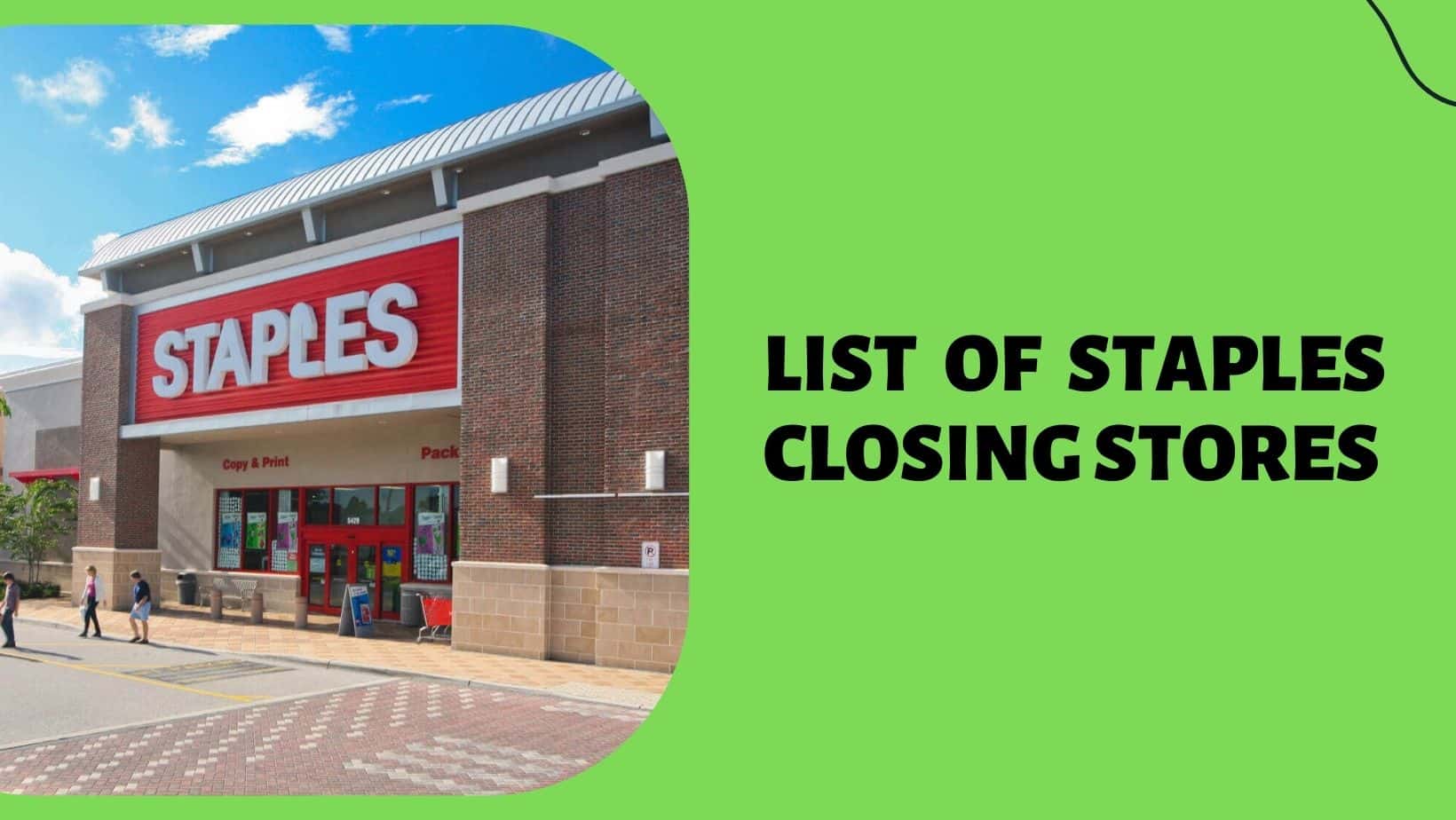 List of Staples Closing Stores In 2023